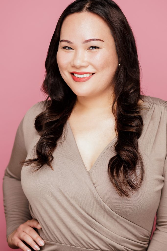 Smiling commercial actor headshot photographed at F11 Studio