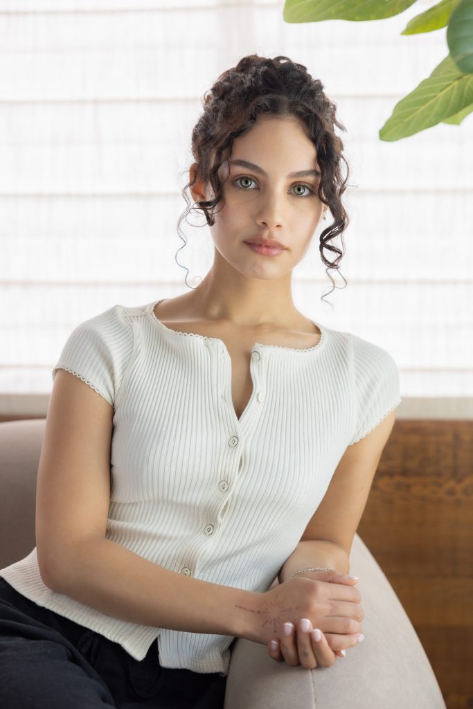 Environmental portrait of a skin care technician