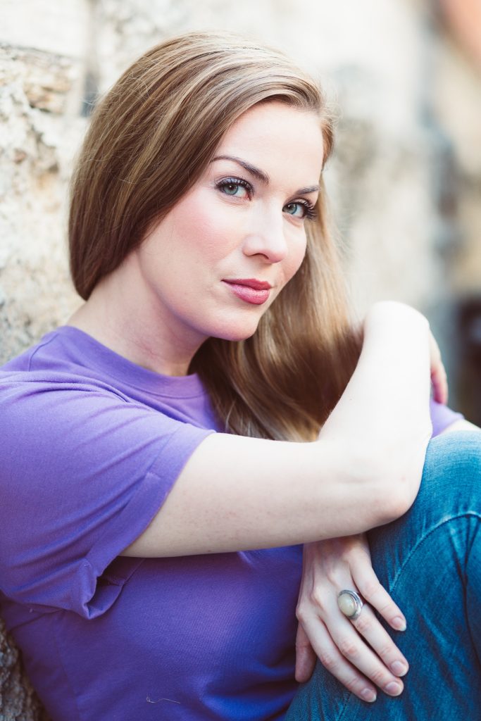 Outdoor actor headshot of a woman photographed in Calabasas
